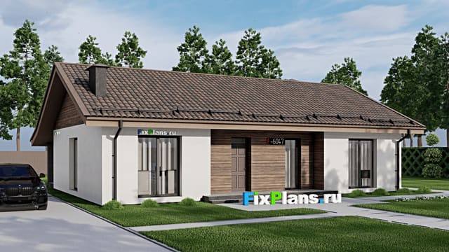 Одноэтажный дом F-6047