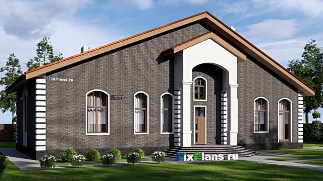 Одноэтажный дом F-17072