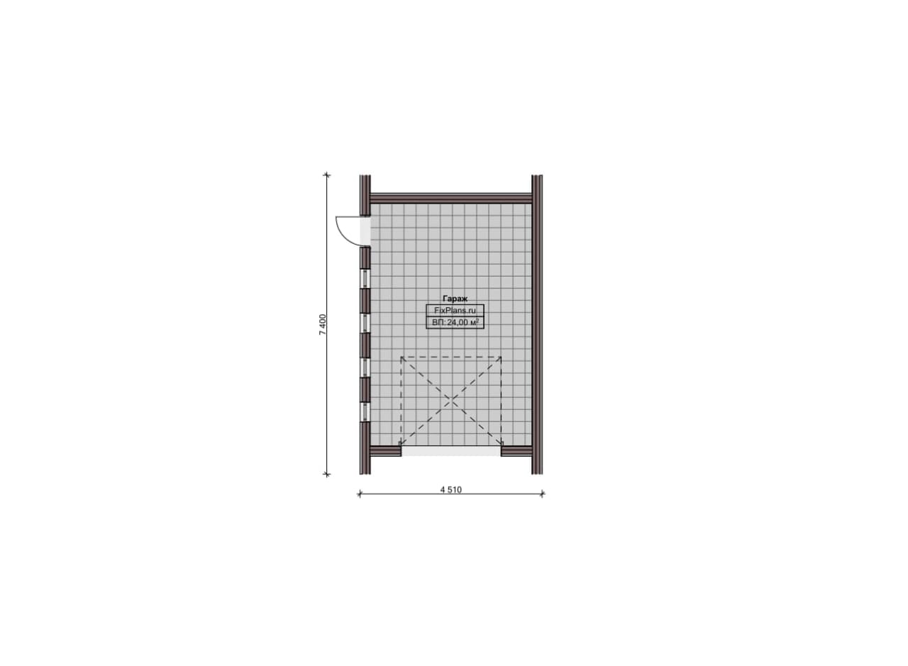 Планировка Одноэтажный дом F-21041